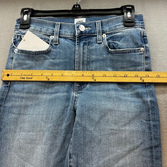 Edwin Jeans Women's 25 (2) Blue Bree Skinny Leg Raw Hem Preppy Normcore NWT - Picture 13 of 16